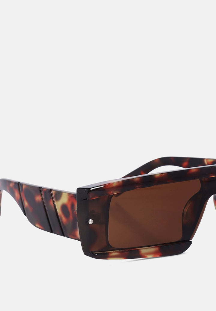 rectangle sunglasses#color_brown