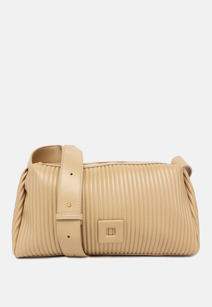 rectangular crossbody bag by ruw#color_beige