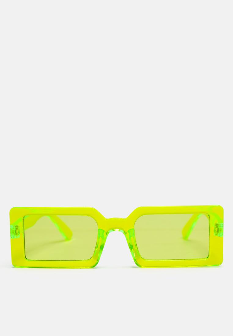 rectangular frame sunglasses#color_green