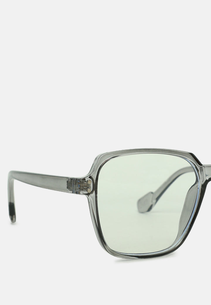 relaxed transparent square sunglasses#color_grey