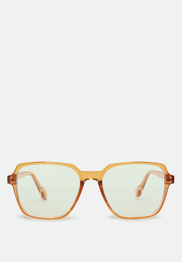 relaxed transparent square sunglasses#color_yellow