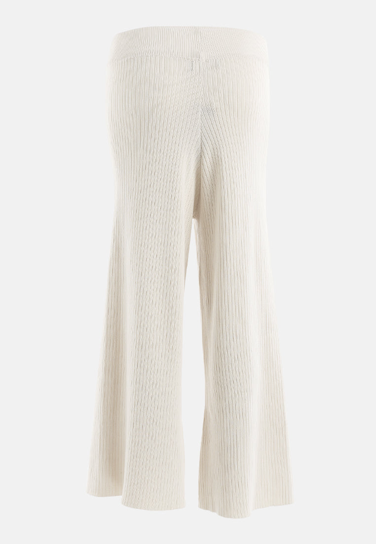 relaxed wide leg pants#color_sand