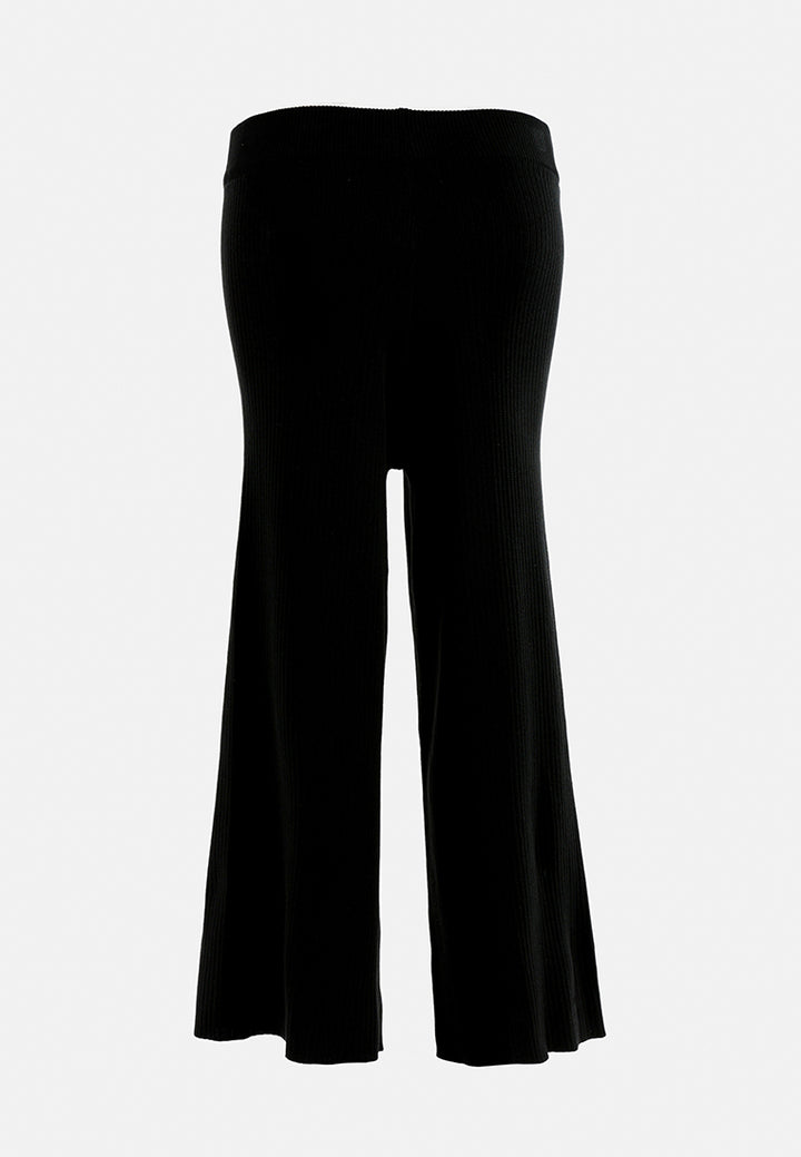 relaxed wide leg pants#color_black