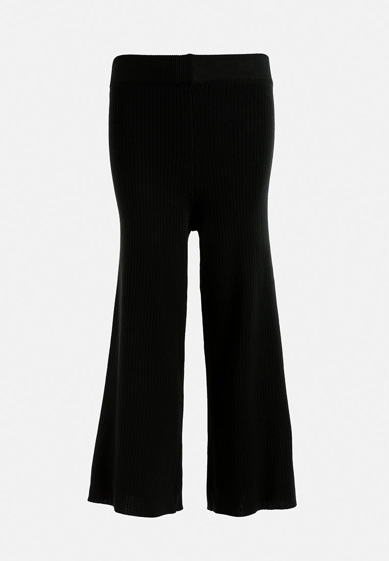 relaxed wide leg pants#color_black