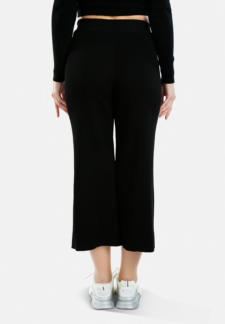 relaxed wide leg pants#color_black