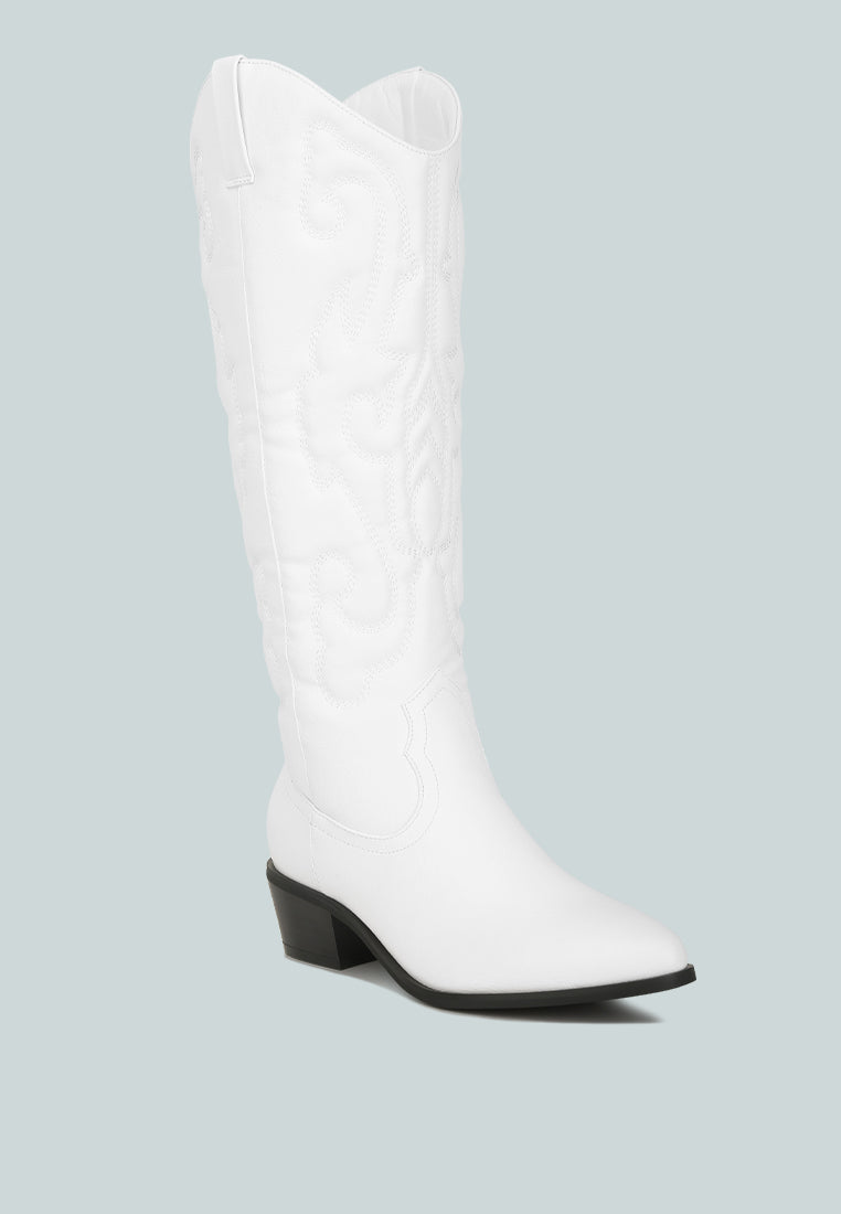 reyes patchwork studded cowboy boots by ruw#color_white