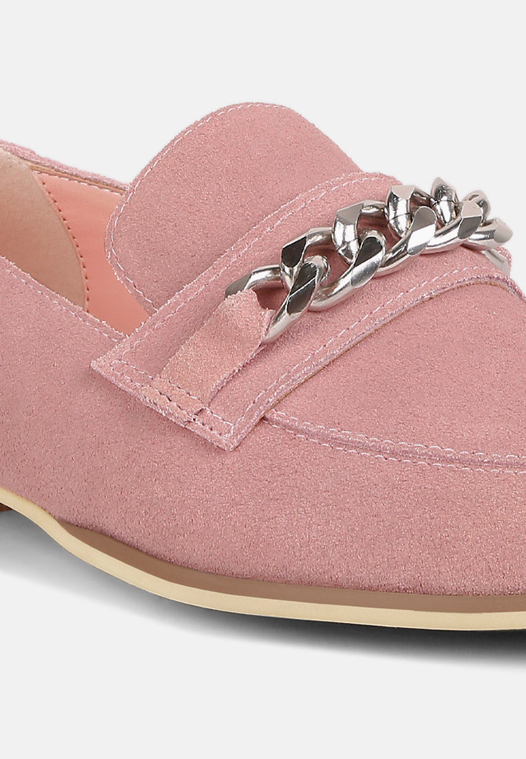 mocasines con adornos de cadena ricka#color_pink