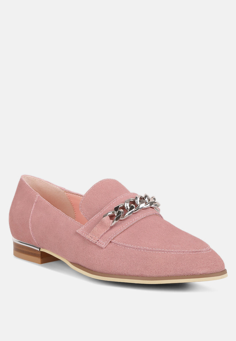 mocasines con adornos de cadena ricka#color_pink