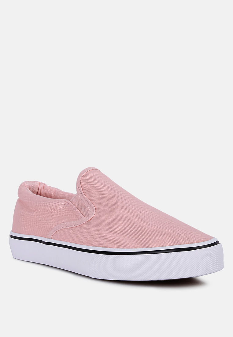 riddler pink slip on canvas sneakers#color_pink
