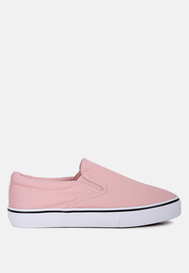 riddler pink slip on canvas sneakers#color_pink