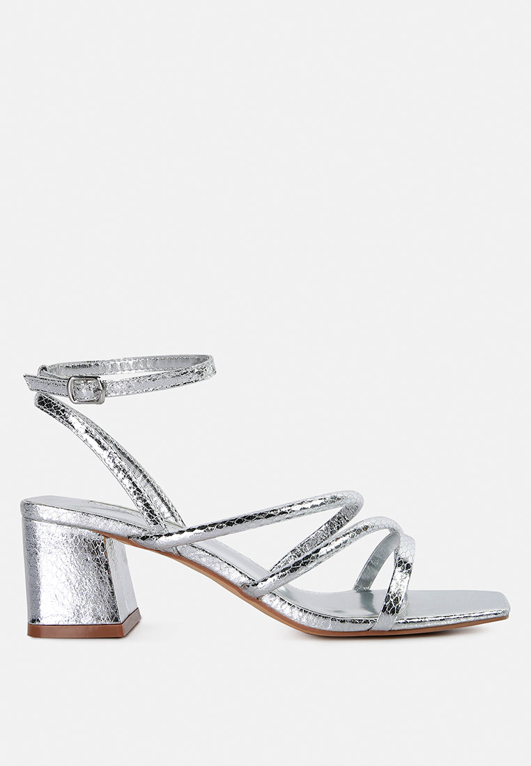 right pose croc mid block heel casual sandals#color_silver