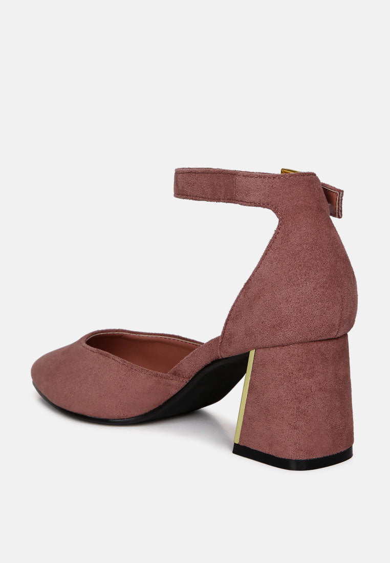 rory metallic sling detail block heel sandals#color_blush