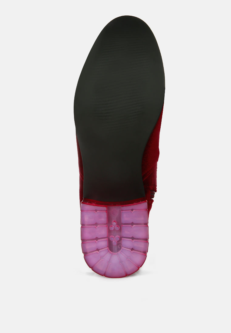 rumple velvet over the knee clear heel boots#color_burgundy
