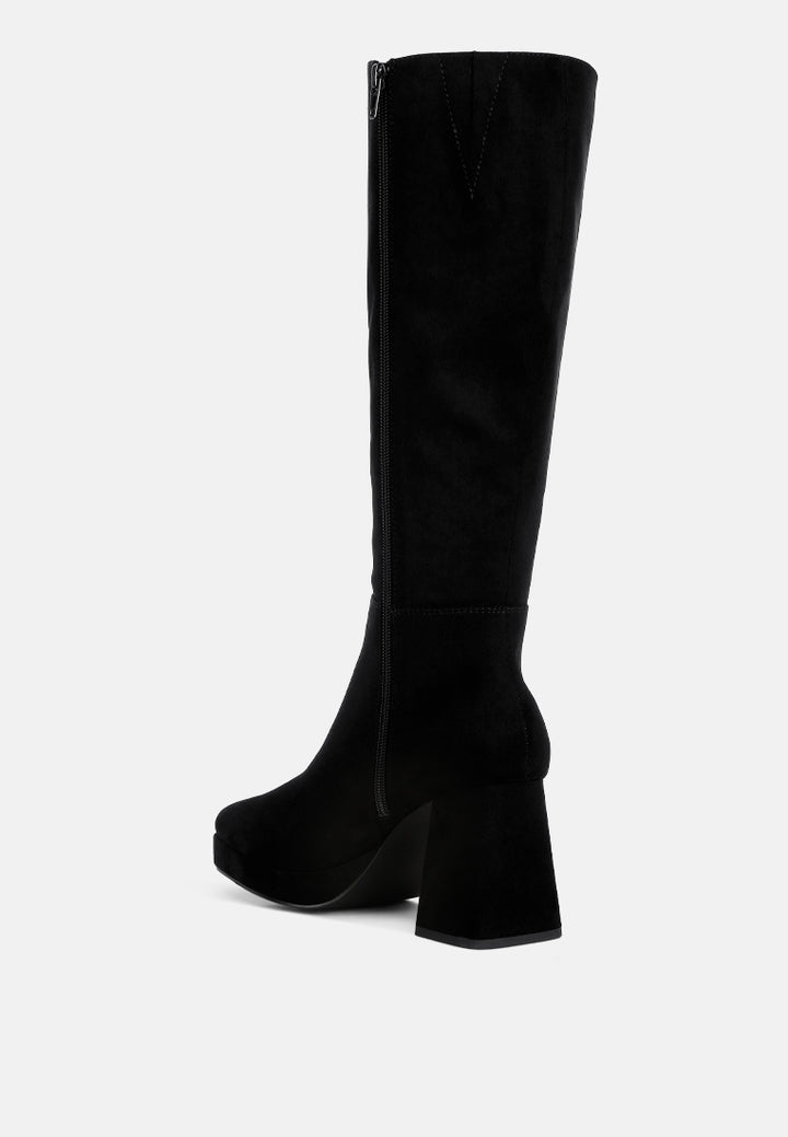 ryo calf-length micro suede boots#color_black