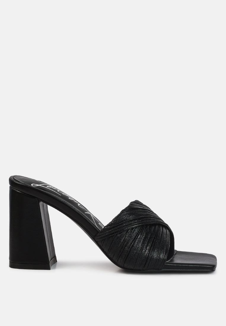 salty you crinkled high heeled block sandals#color_black