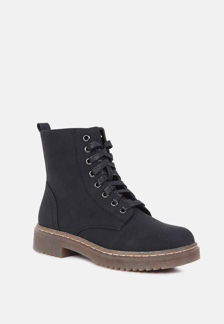 sasha lace-up ankle boots with side zipper#color_black
