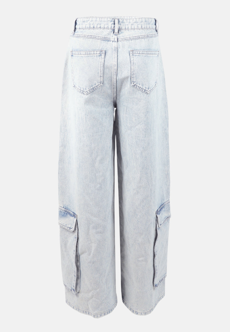 sassy flap ankle pockets denim#color_light-blue