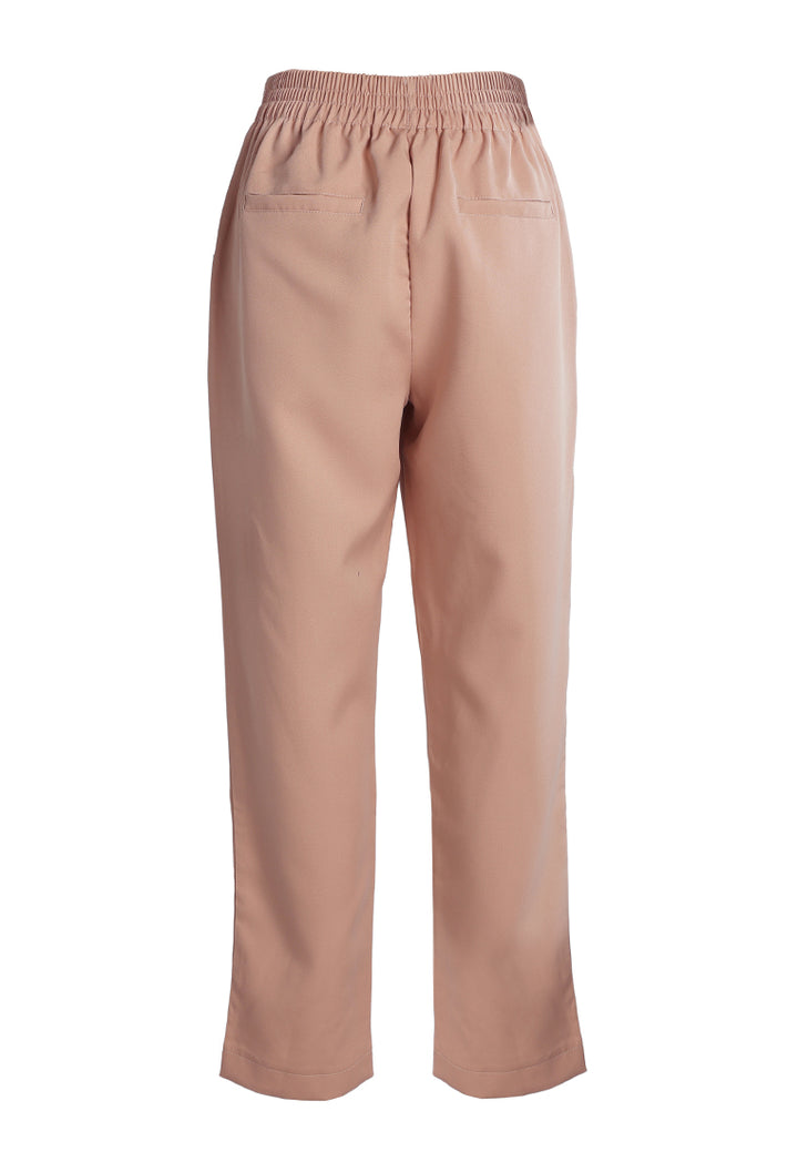 semi casual straight pants by ruw#color_peach