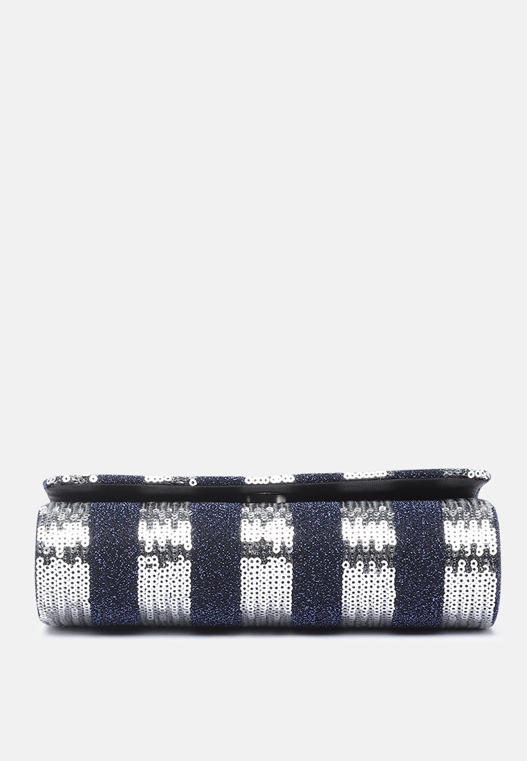 sequined glitter clutch#color_navy