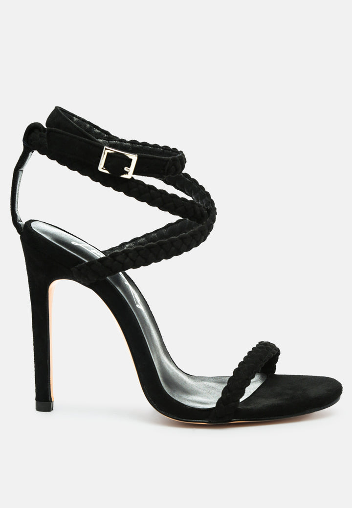 sherri suede stiletto sling-back sandals#color_black