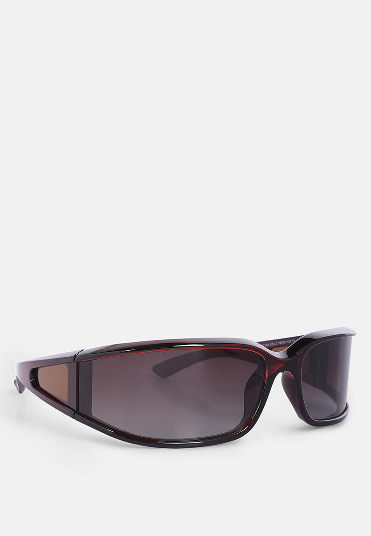 shield shaded sunglasses#color_brown