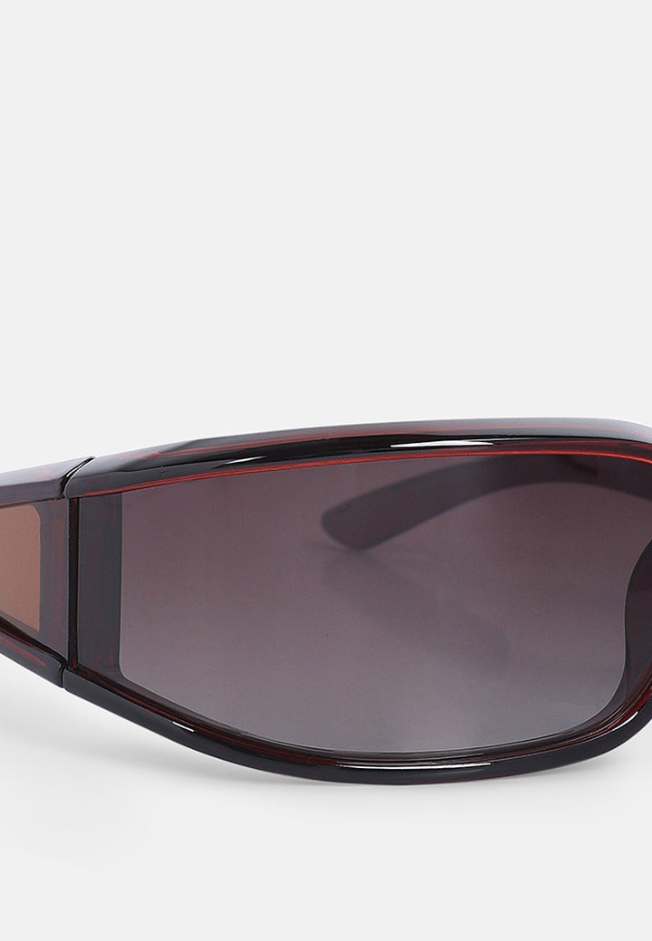 shield shaded sunglasses#color_brown