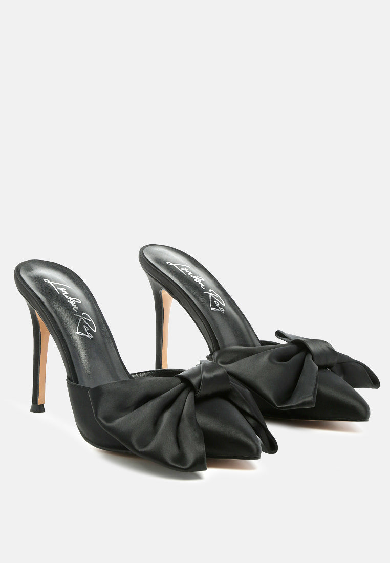 sidonie high heel bow tie mules#color_black