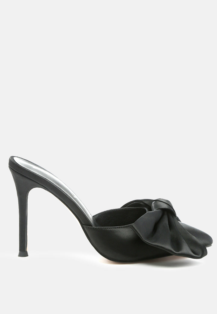 sidonie high heel bow tie mules#color_black