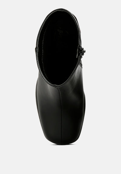 sins collar high ankle platform boots#color_black