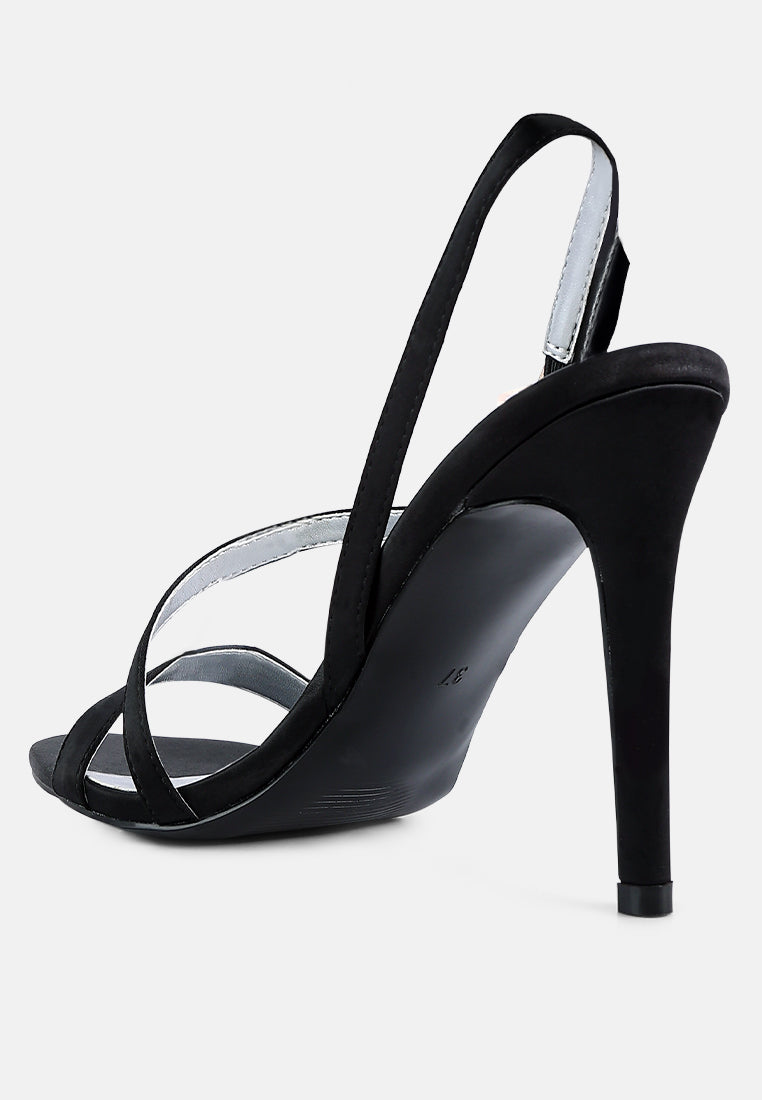 skyfall ankle strap high heels sandals#color_black
