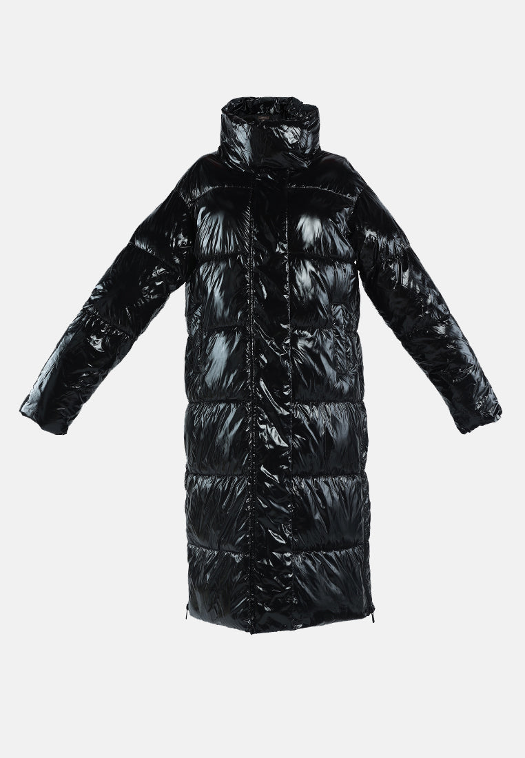 long puffer jacket#color_black