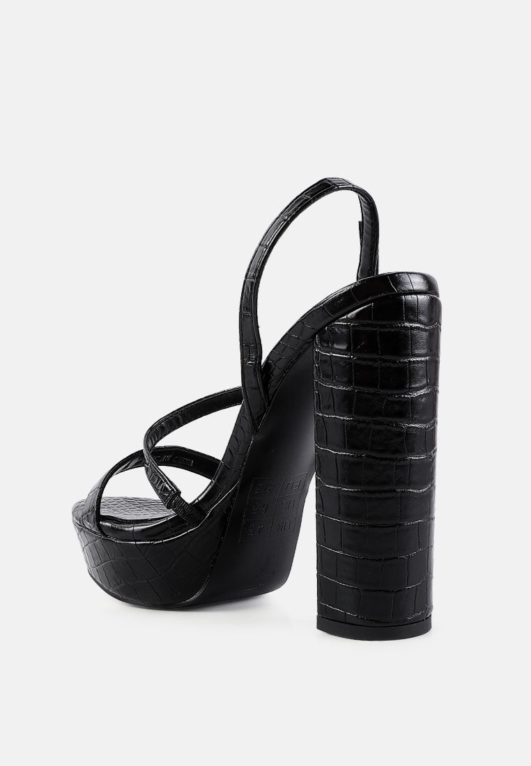 slegs slingback block high heeled sandals#color_black