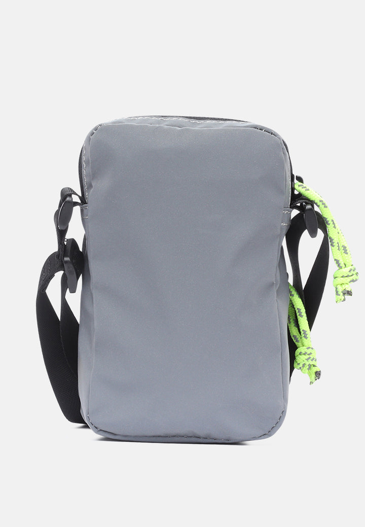 sling bag with two compartments#color_grey