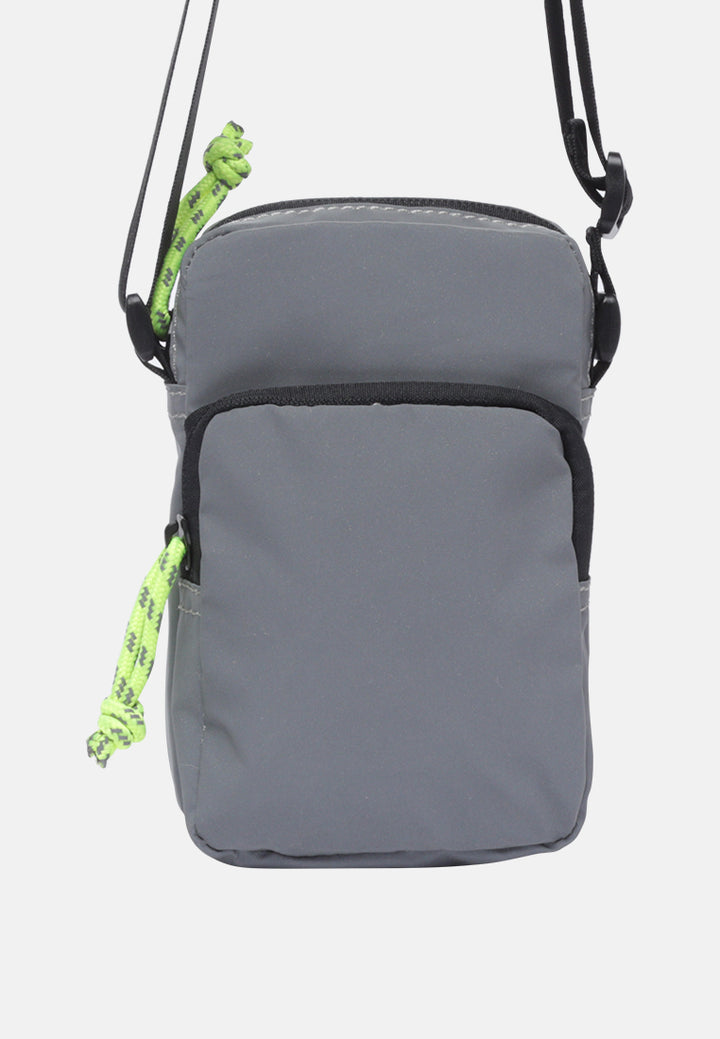 sling bag with two compartments#color_grey