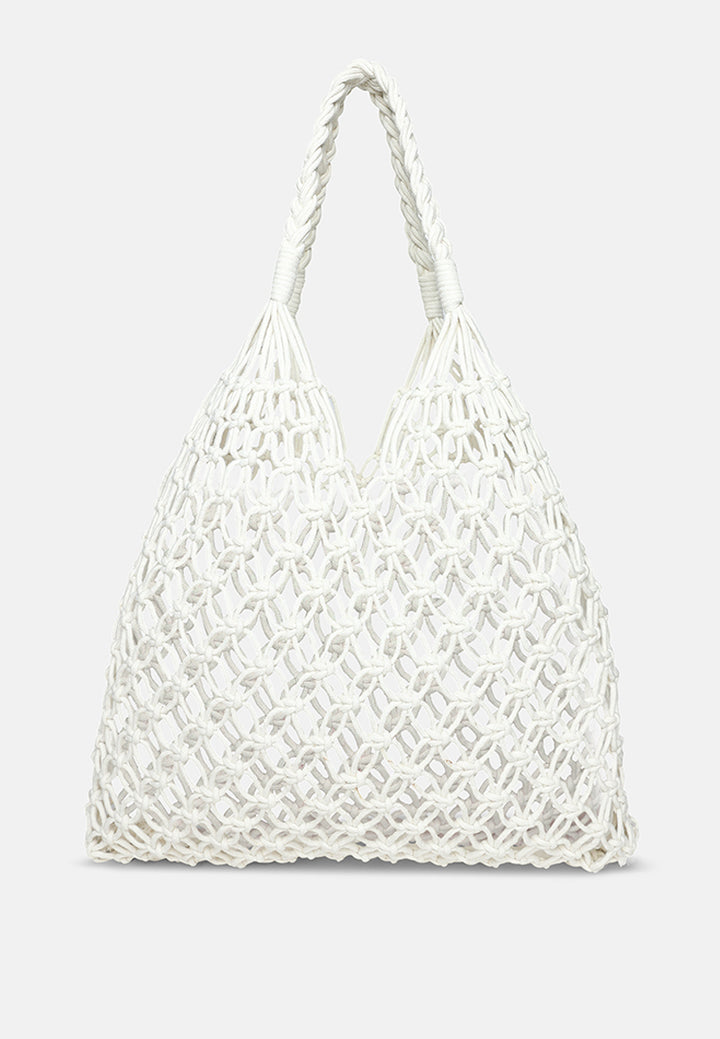 slouchy retro-style market tote bag by ruw#color_off-white