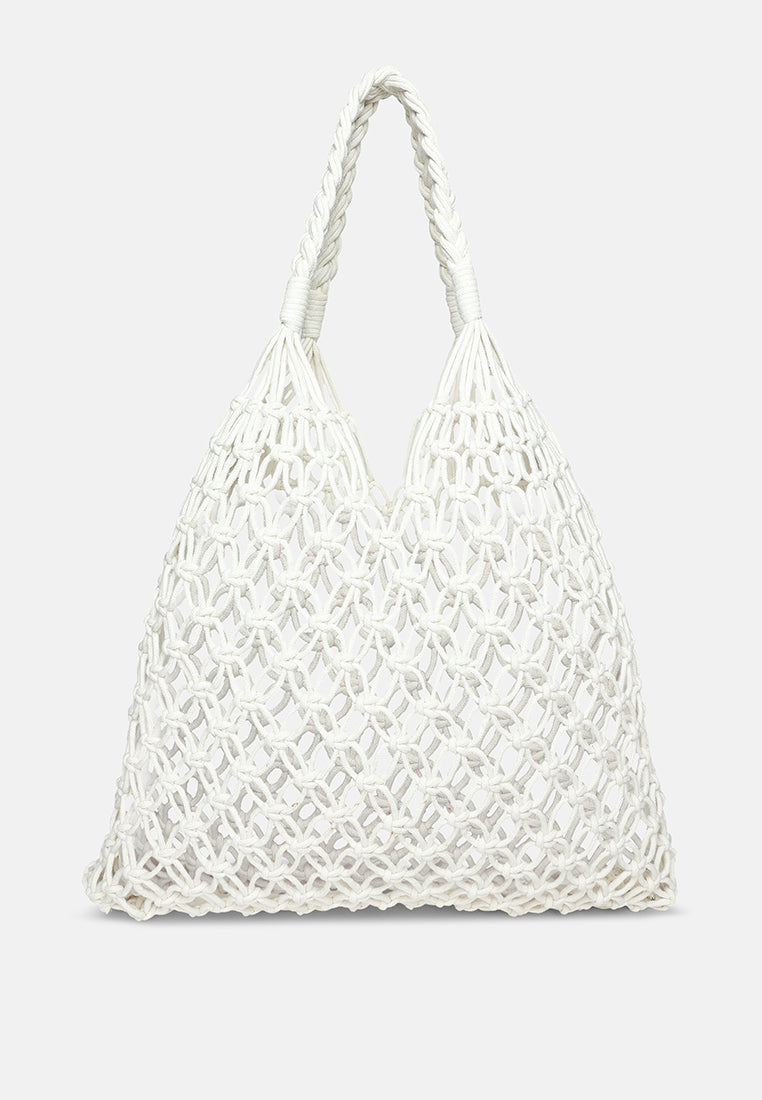 slouchy retro-style market tote bag by ruw#color_off-white