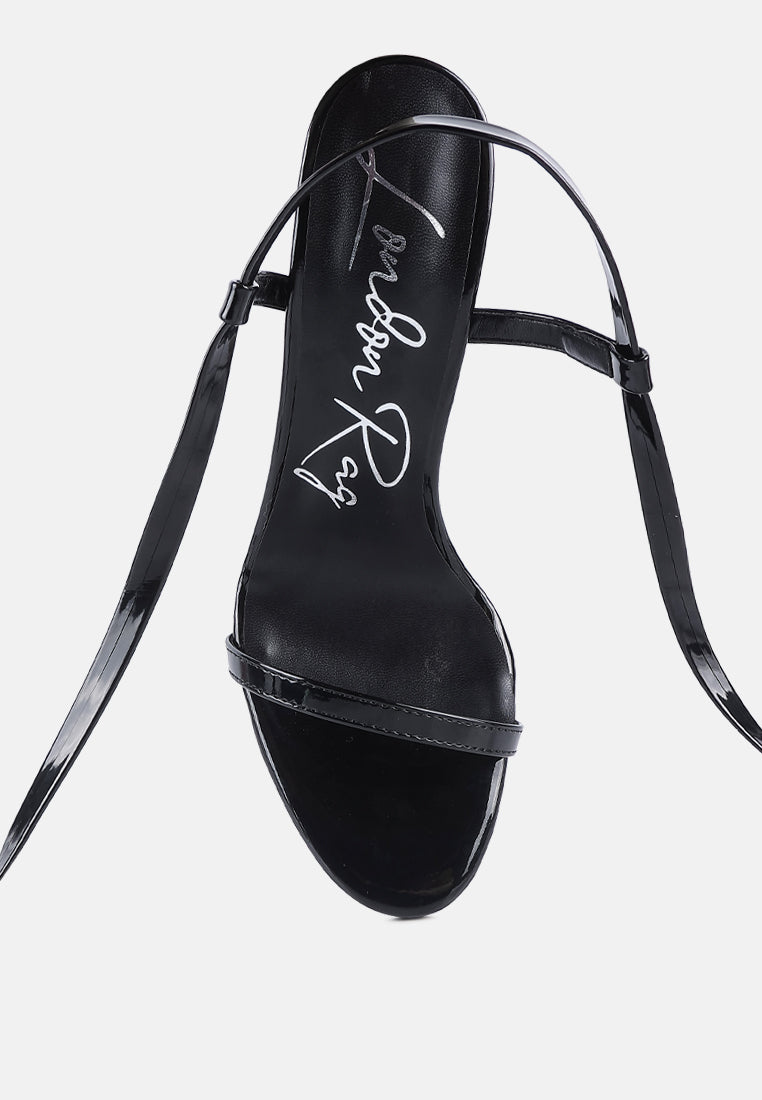 smacker lace up stiletto sandals#color_black