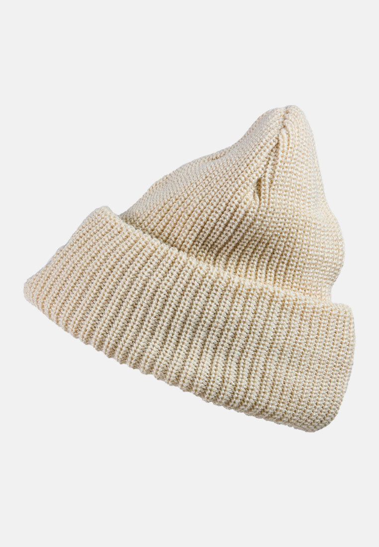 snuggly waffle cuff embroidered beanie by ruw#color_cream