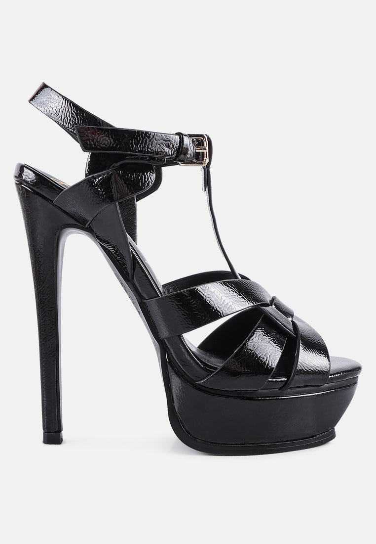social fly ultra high heel sandals#color_black