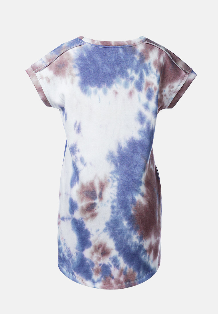 solid t-shirt dress by ruw#color_blue