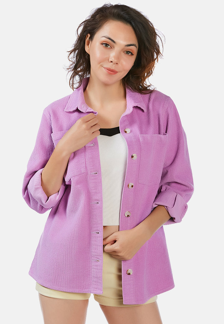 solid casual full sleeve shirt#color_lilac