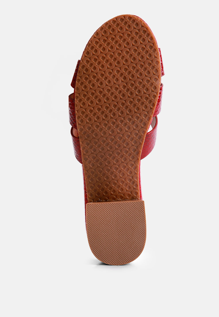sonnet low heel slide sandals#color_burgundy