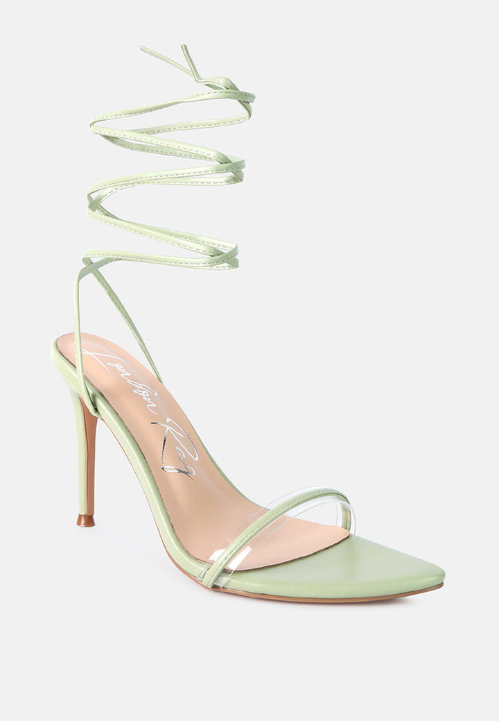 sphynx high heel lace up sandals#color_mint