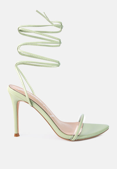 sphynx high heel lace up sandals#color_mint