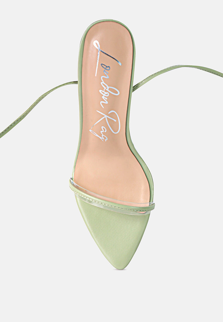 sphynx high heel lace up sandals#color_mint