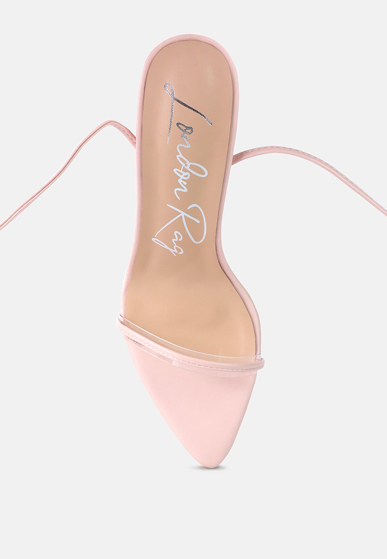 sphynx high heel lace up sandals#color_pink