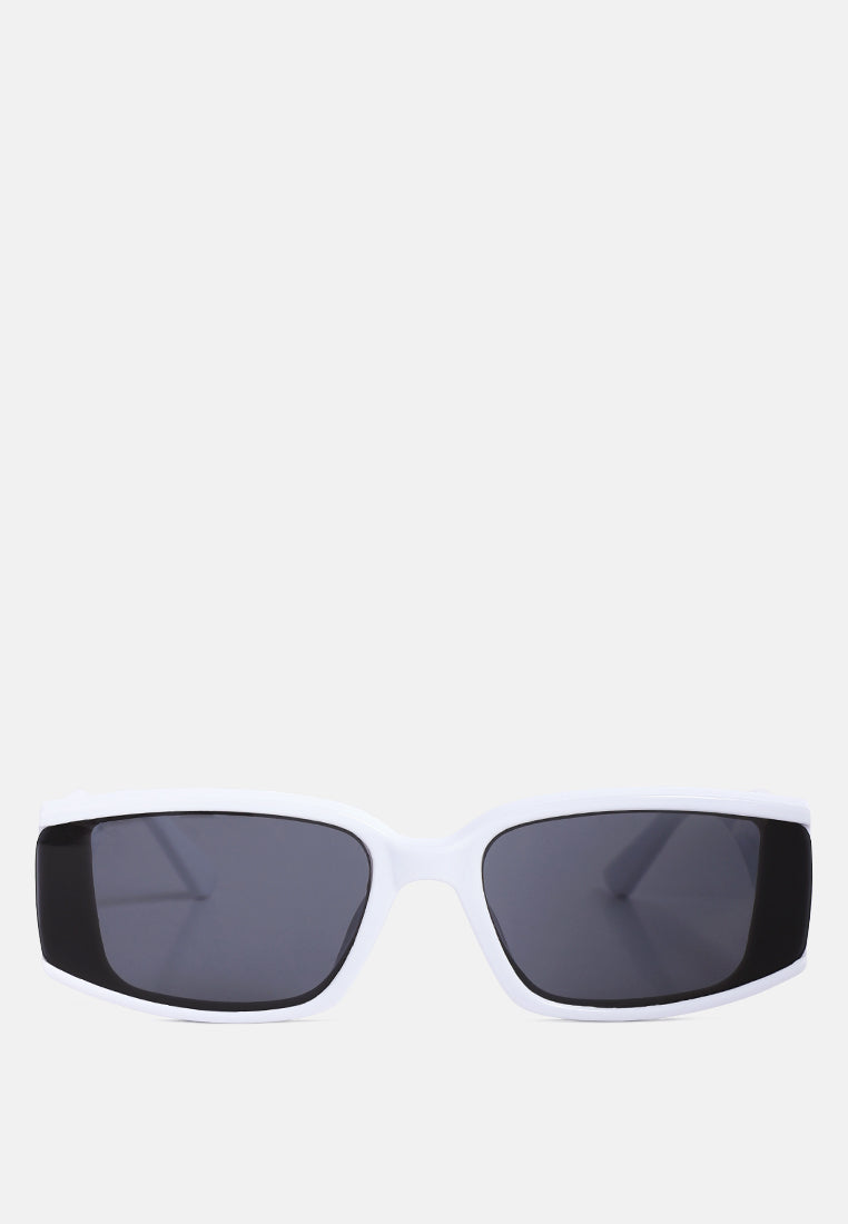 square metallic details sunglasses#color_white