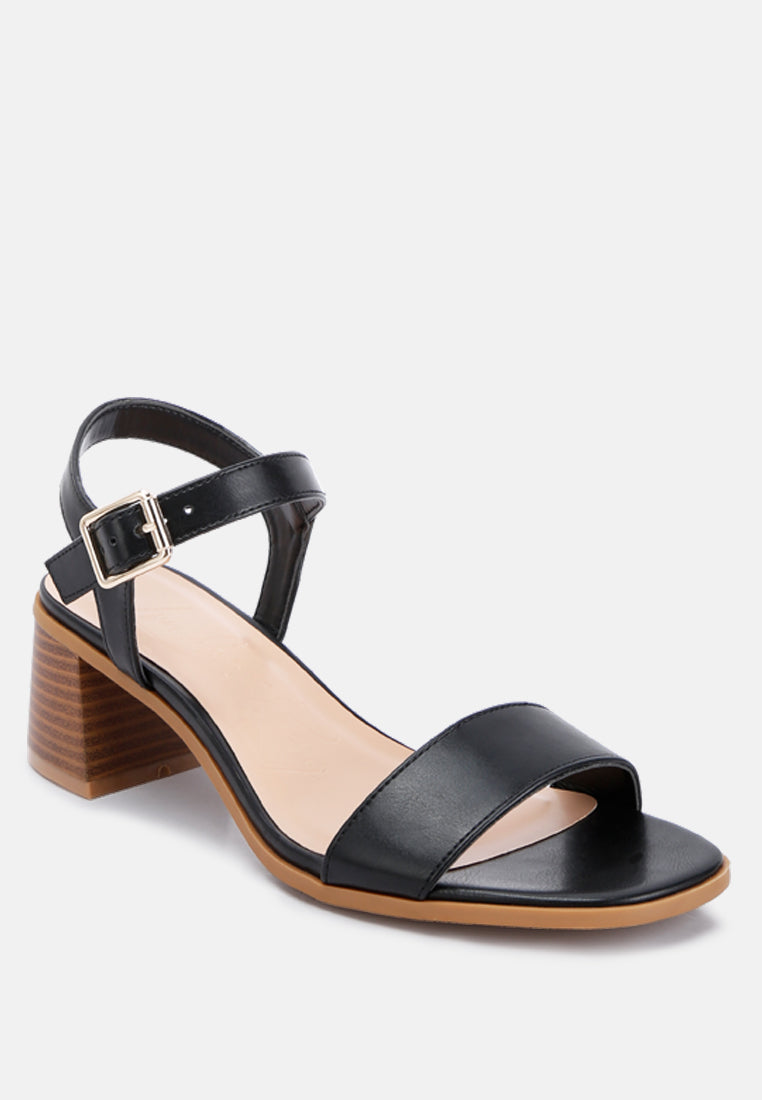 stacked heel sandals by rag#color_black