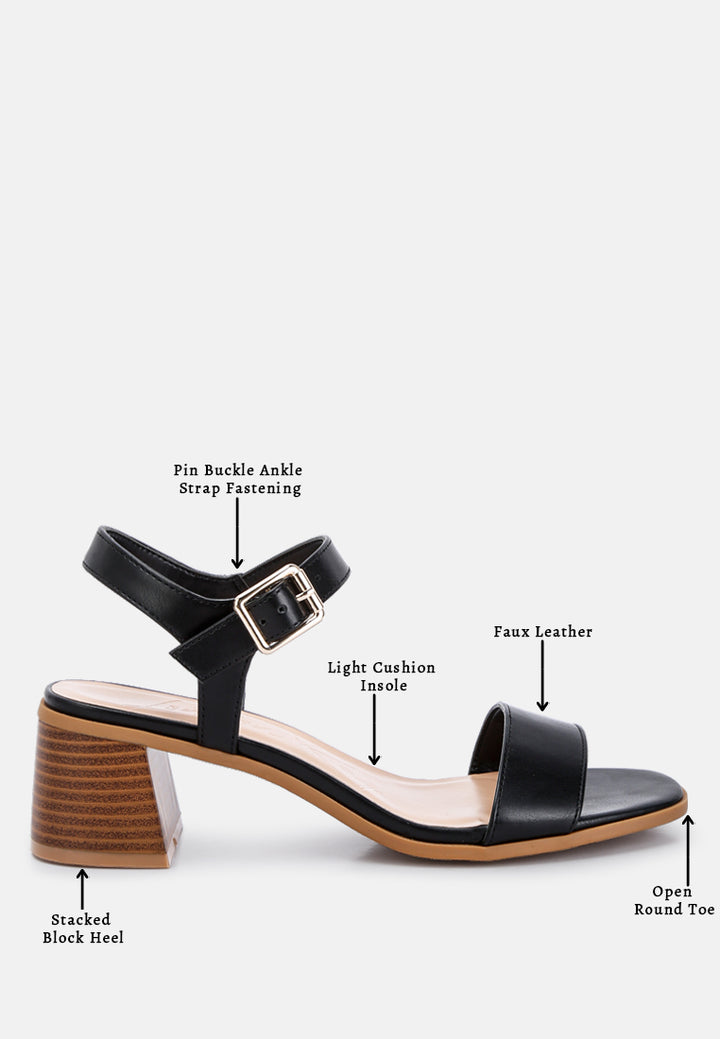 stacked heel sandals by ruw#color_black
