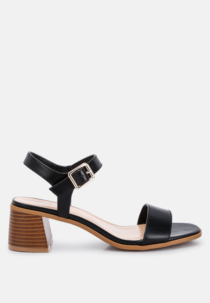 stacked heel sandals by rag#color_black